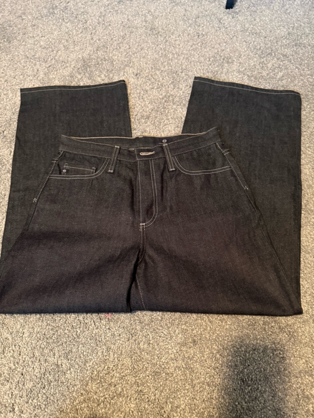 Ag Adriano Goldschmied Women's Dark Wide Leg Jeans